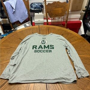 Under Armour Gray Long Sleeve Colorado State Rams Soccer